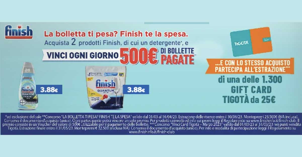 Finish vinci card Tigotà