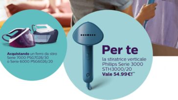 Philips ti regala la stiratrice verticale Serie 3000