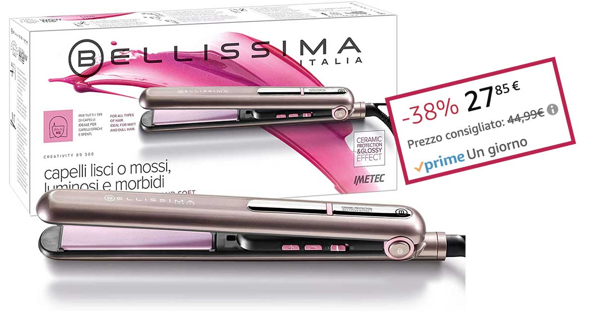 Piastra bellissima Imetec: sconto Amazon