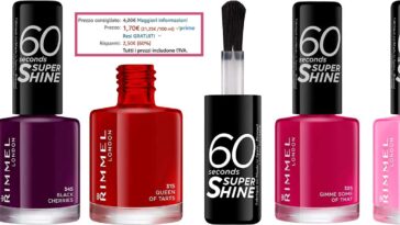 Smalti Rimmel London Seconds Super Shine offerta Amazon