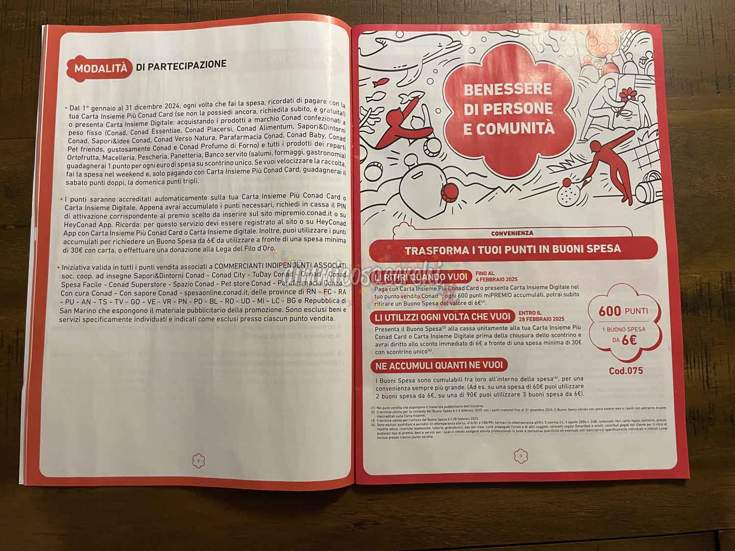 Conad "MiPremio 2024" raccolta punti mi premio (catalogo)