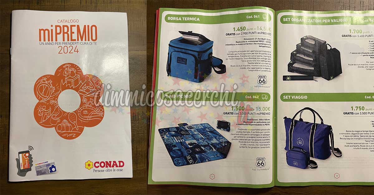 Conad "MiPremio 2025" raccolta punti mi premio (catalogo)