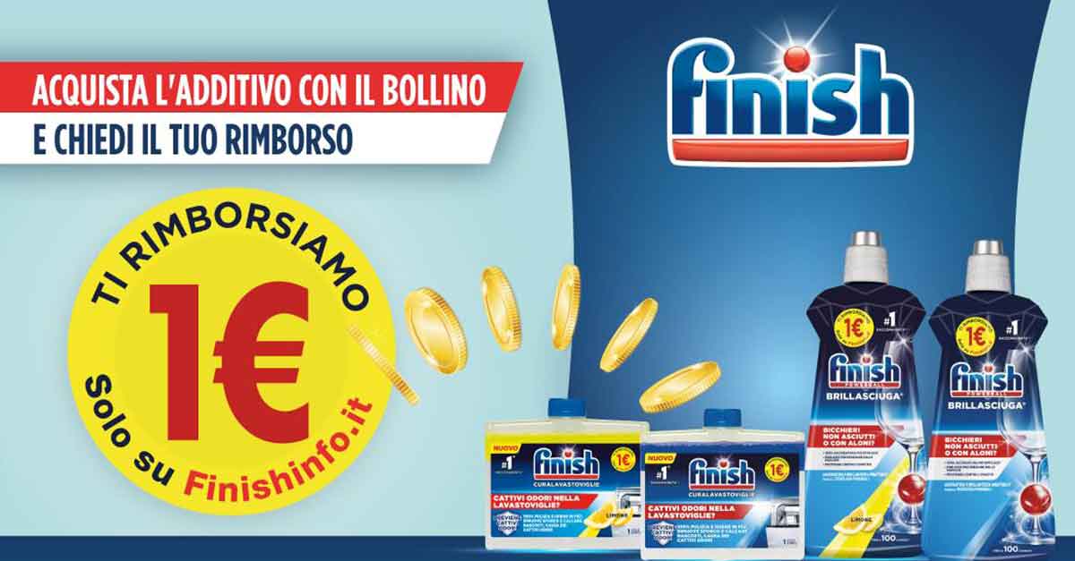 Finish Cashback 1€ Additivi