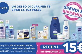 NIVEA Cash Back 2023 in Acqua e Sapone