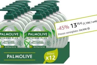 Palmolive Sapone Liquido Mani Hygiene Plus Sensitive sconto Amazon