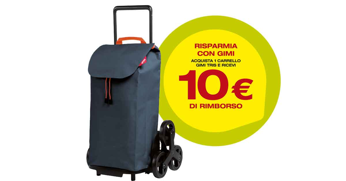 Cashback Gimi Tris: il carrello spesa è rimborsato di 10€ - DimmiCosaCerchi