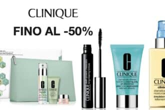 Clinique: sconti fino al 50%
