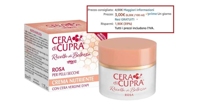 Cera di Cupra Crema nutriente pelli secche