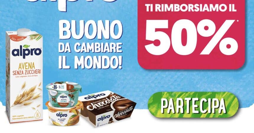 Promozione Alpro Cashback
