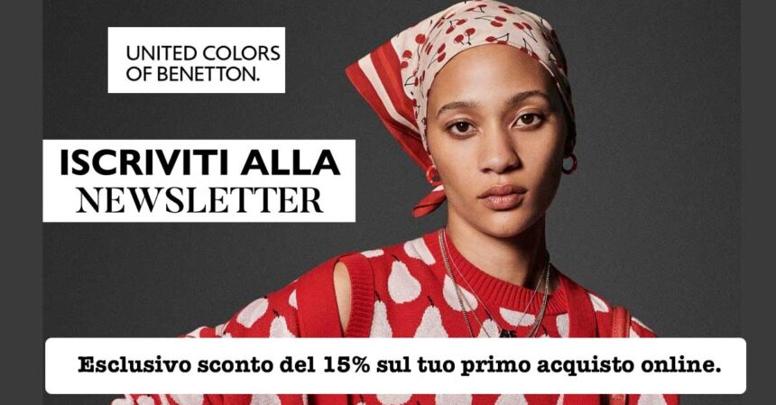 Sconto newsletter Benetton