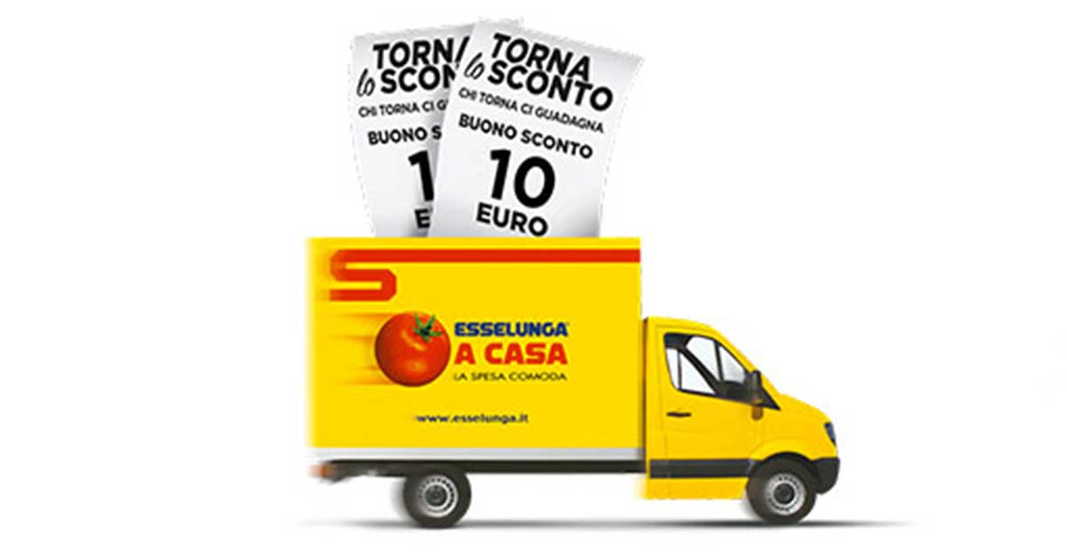 Risparmia sulla spesa online con Esselunga 10€ di sconto ogni 60€ di