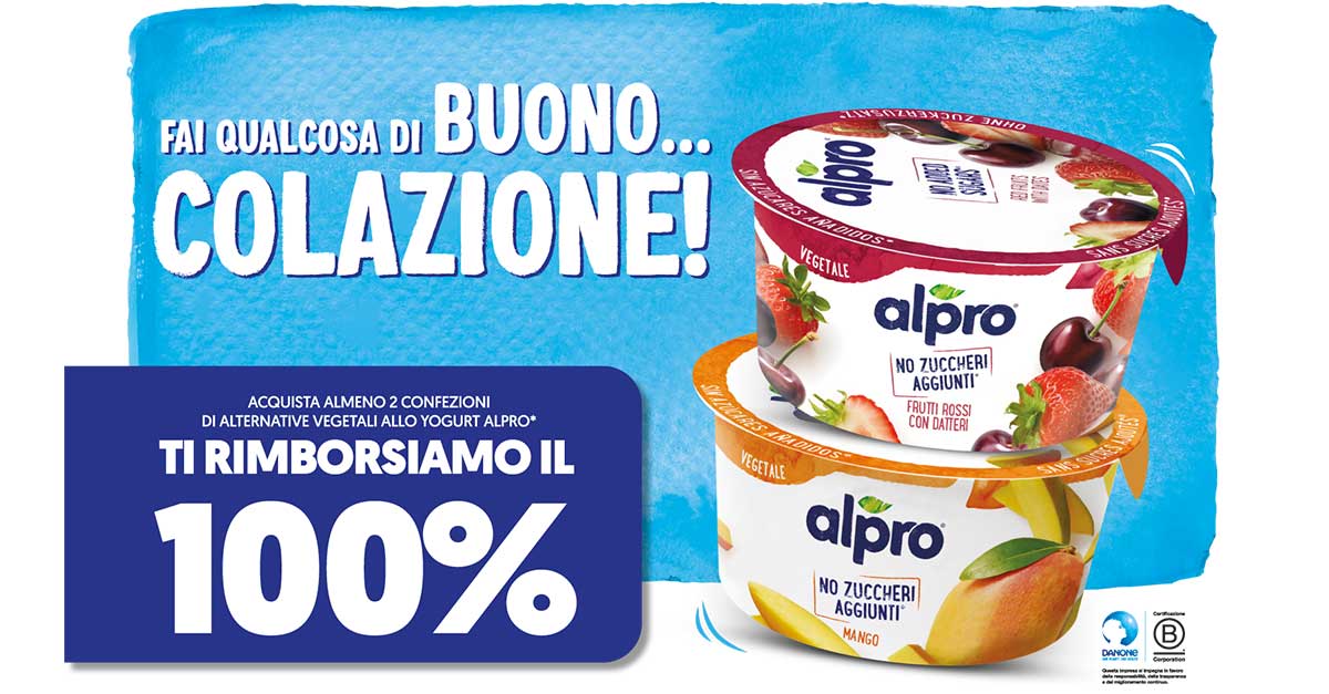 Yogurt 100% Vegetale Frutti Rossi Zero Zuccheri Aggiunti Alpro