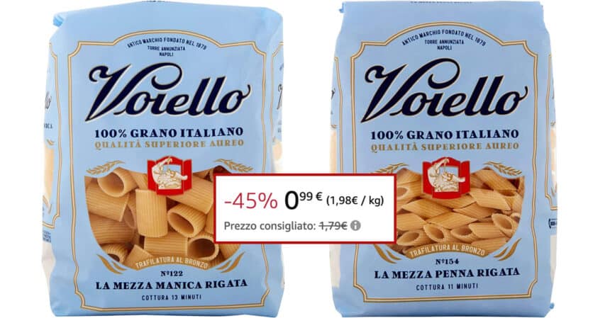 Voiello Pasta sconto Amazon