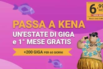 Passa a Kena: hai il 1° mese gratis e altri vantaggi!