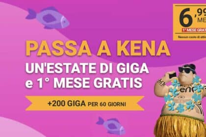 Passa a Kena: hai il 1° mese gratis e altri vantaggi!