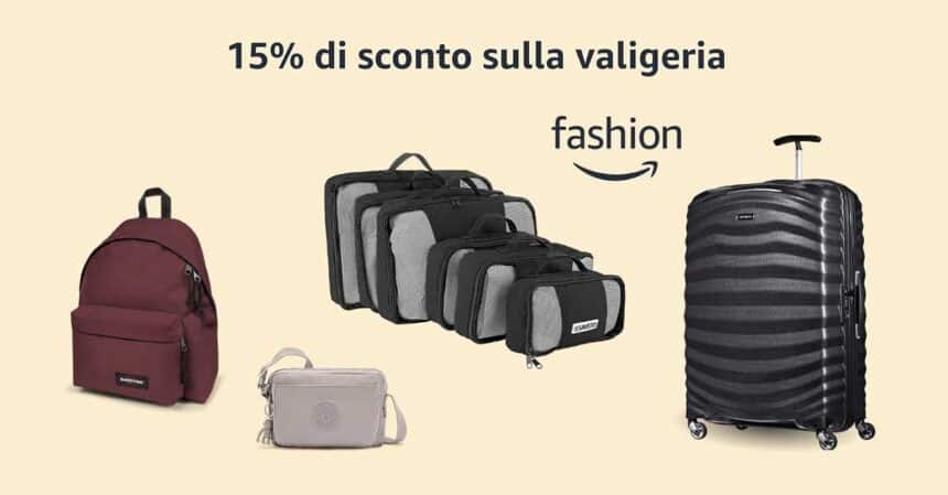 Sconto sulla valigeria con l'offerta Amazon