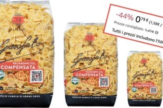 Pasta Garofalo Farfalle in offertissima su Amazon