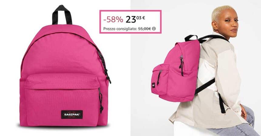 Zaino Eastpak in promozione su Amazon