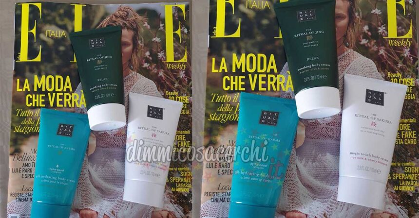 Elle in Edicola con un Regalo Speciale: crema corpo Rituals