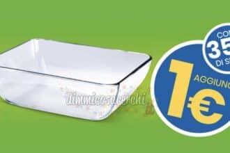 Eurospin teglia Pyrex a 1€