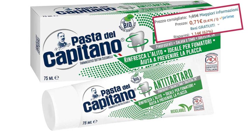 Pasta del Capitano dentifricio antitartaro