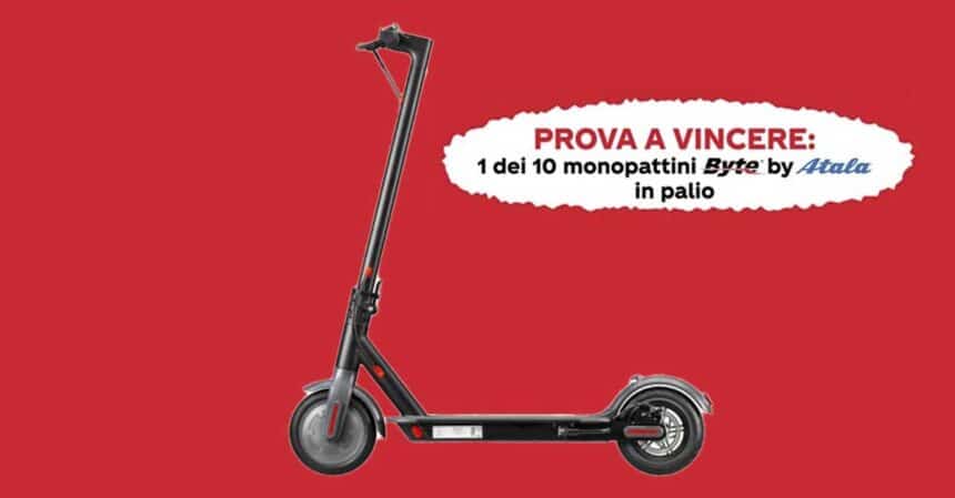 Vinci il monopattino elettrico Moopy con Coca-Cola