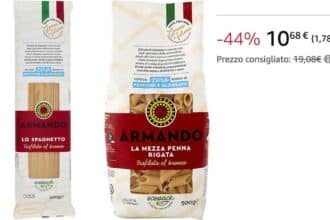 Pasta Armando in offerta su Amazon