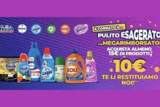 Cashback "Pulito esagerato mega rimborsato 2023"