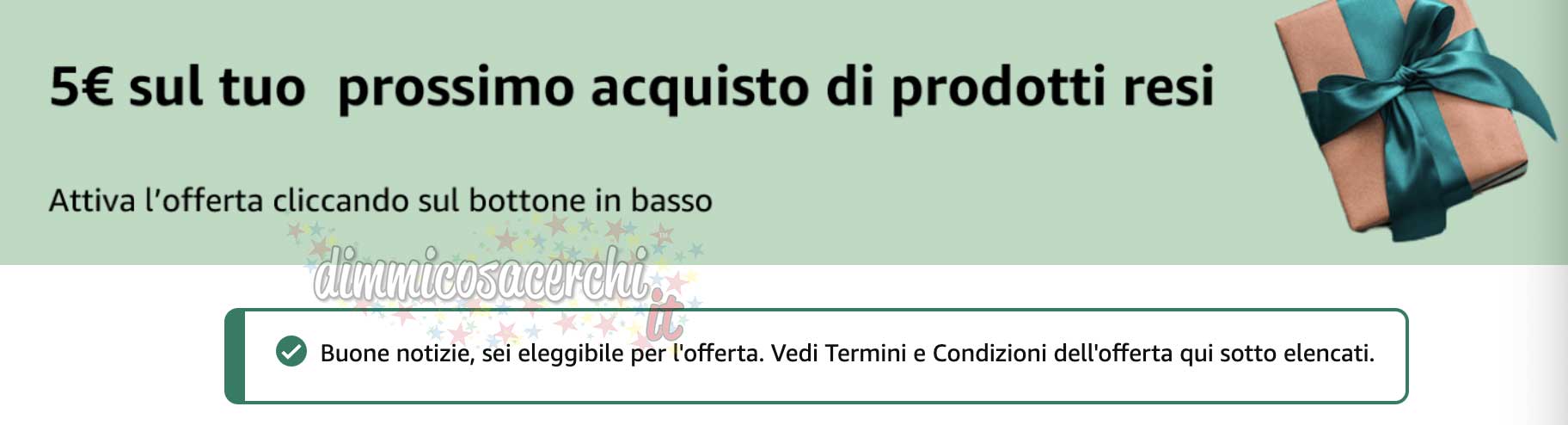 seconda mano: 5€ di sconto per alcuni fortunati clienti (su