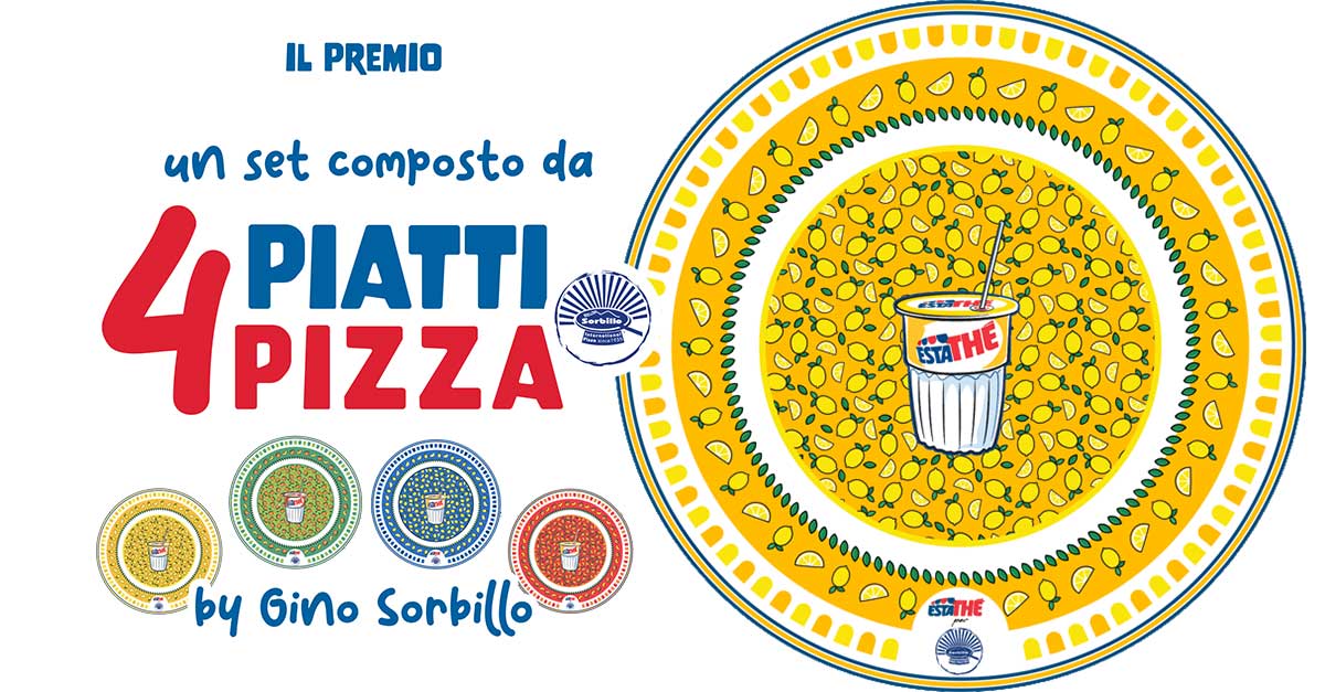Con Estathè Vinci Piatti Pizza 2023: partecipa al concorso, vinci ogni ora!  - DimmiCosaCerchi