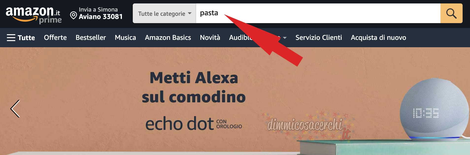 Prodotti venduti e spediti da Amazon