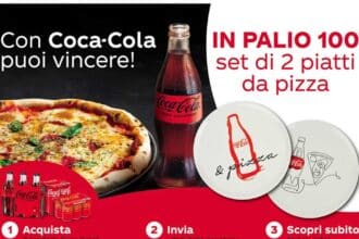 Vinci set di piatti per pizza Coca-Cola