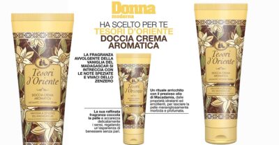 doccia crema aromatica Tesori d'Oriente vaniglia zenzero allegato Donna Moderna edicola