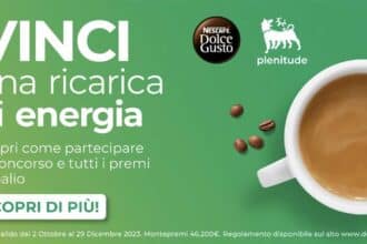 Vinci una ricarica di energia con Dolce Gusto