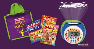 Sveglia Haribo in palio nel concorso Halloween 2026 orsetto o scherzetto