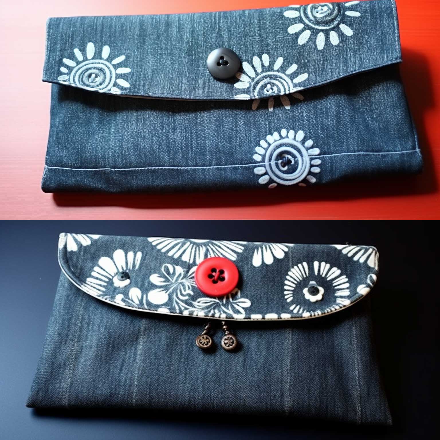 Pochette fai da te in jeans