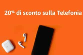 Amazon regala uno sconto del 20% su smartphone e accessori