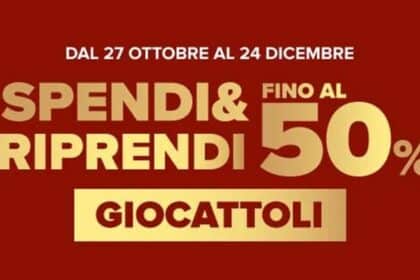 Carrefour spendi e riprendi giocattoli 2023