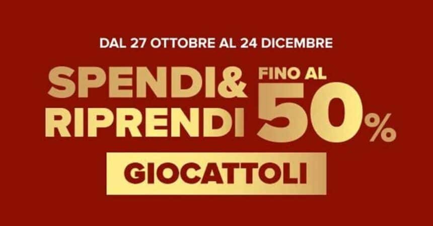 Carrefour spendi e riprendi giocattoli 2023