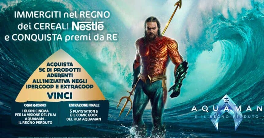 I cereali Nestlé ti regalano Aquaman & Playstation5