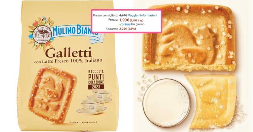 Mulino Bianco Biscotti Frollini Galletti