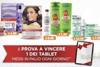 Prova a vincere un tablet con L'Oreal Paris e Garnier