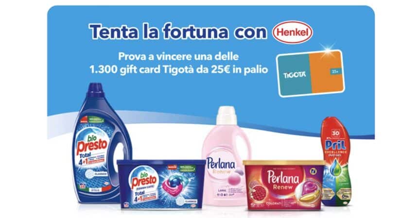 Tenta la fortuna con Henkel novembre 2023