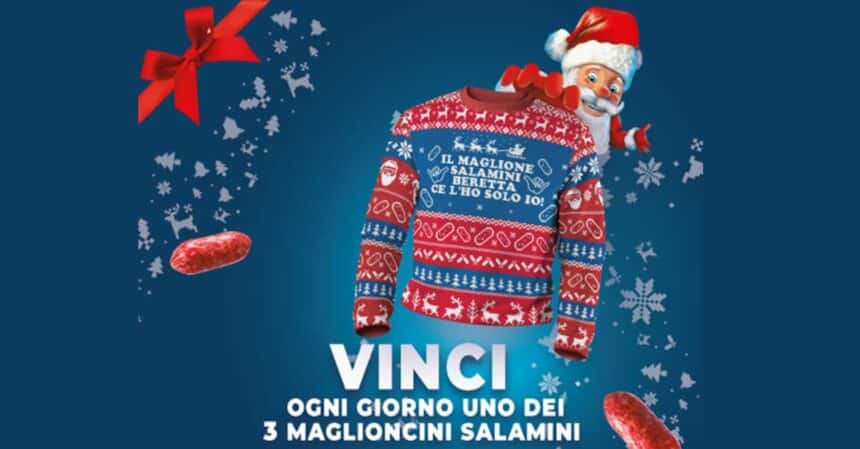 Concorso gratuito Beretta: vinci maglioni Natalizi