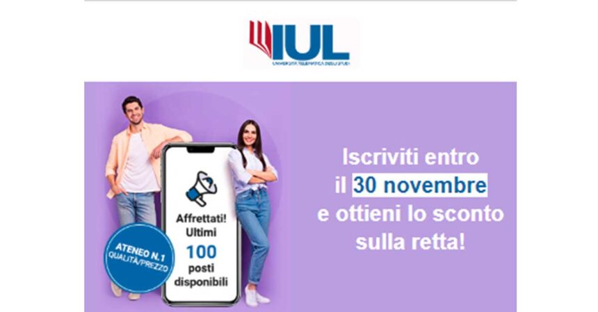 sconto università telematica IUL