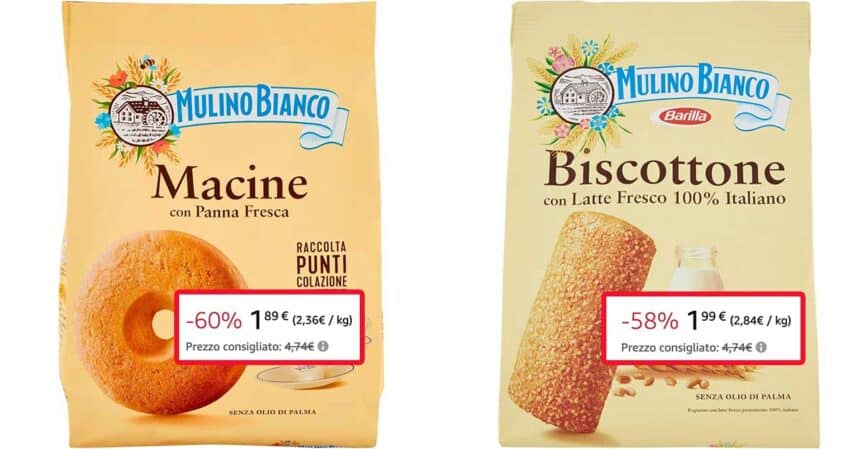 Biscotti Mulino Bianco in offerta su Amazon