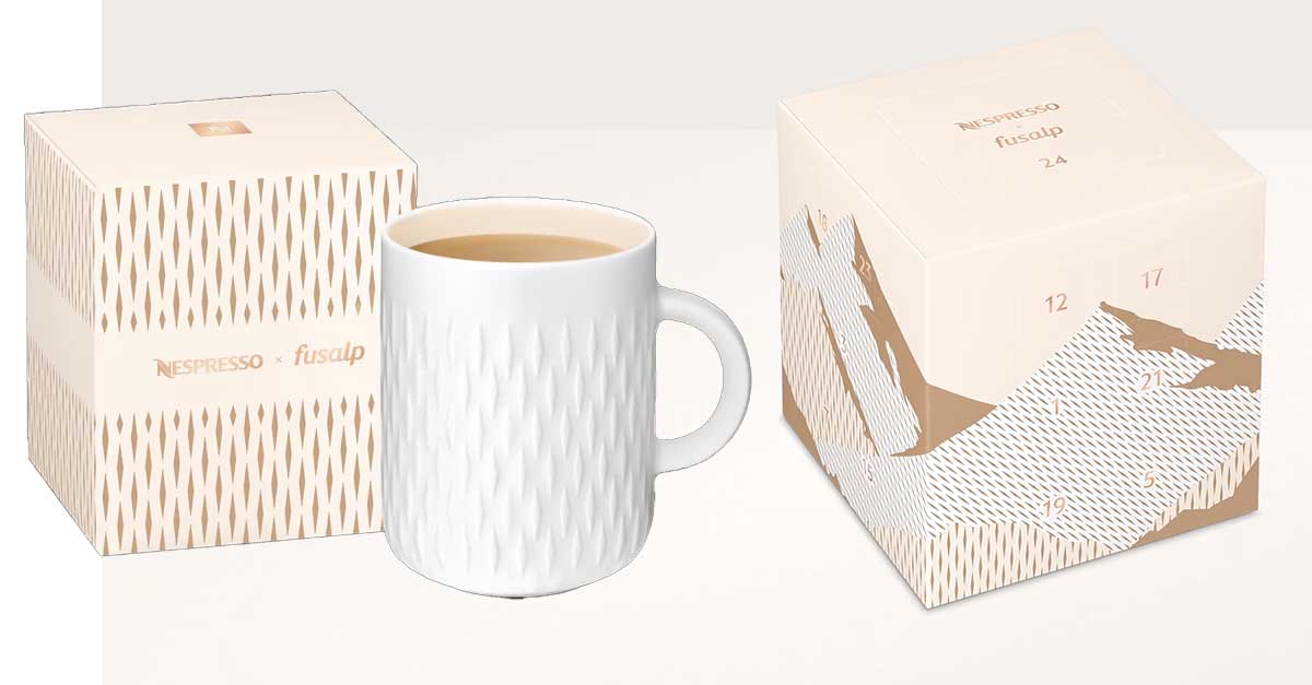 Calendario dell'Avvento Nespresso in sconto gusti esclusivi e Mug