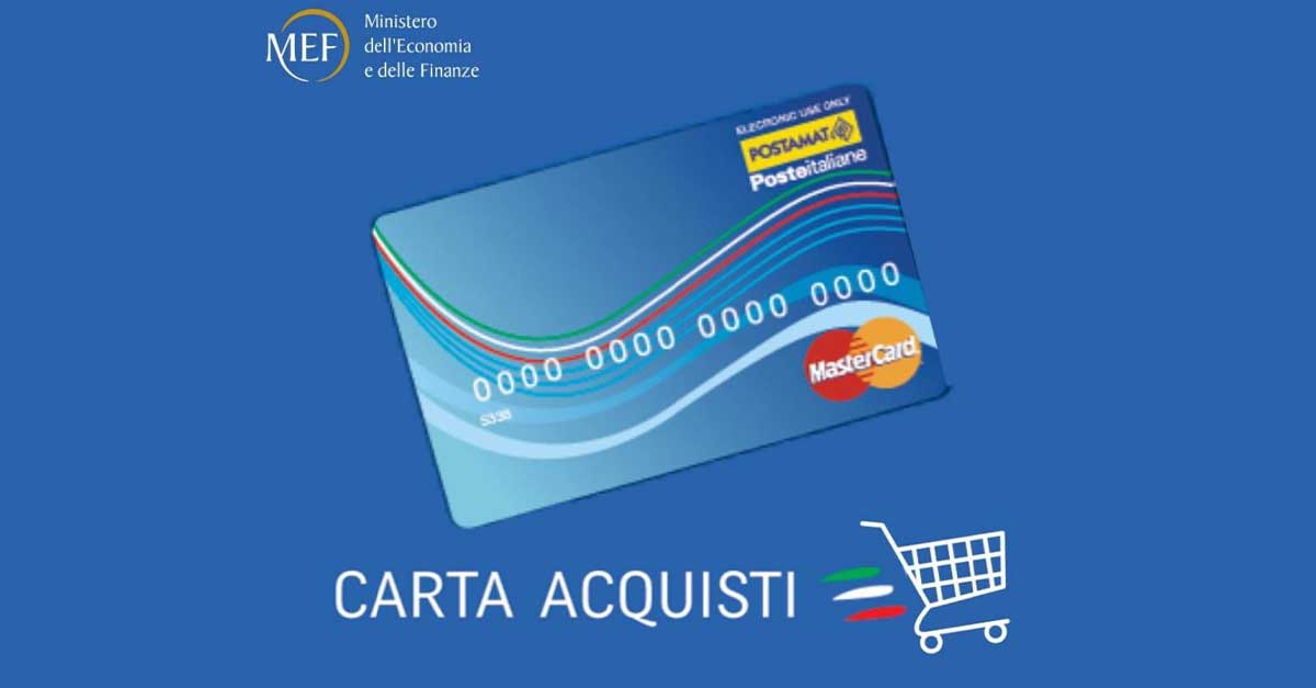 Carta Acquisti 2024 moduli online per contributi alimentari, sanitari