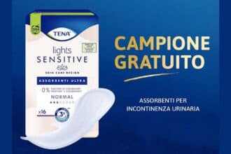 Campioni omaggio TENA Lights Sensitive