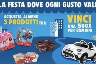 Vinci una 500X elettrica Kids con Danone